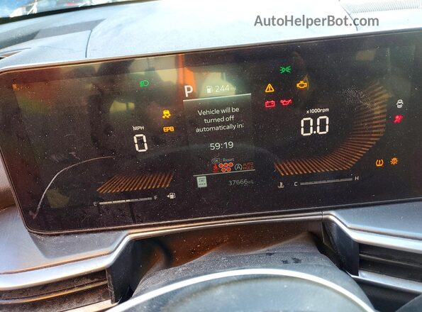 5XYRLDJC8RG287240 2024 KIA SORENTO Blue Instrument cluster view