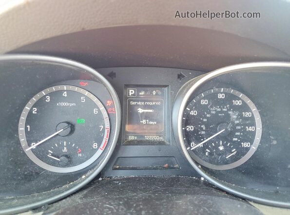 5XYZT3LB3HG490002 2017 HYUNDAI SANTA Red Vista del cuadro de instrumentos