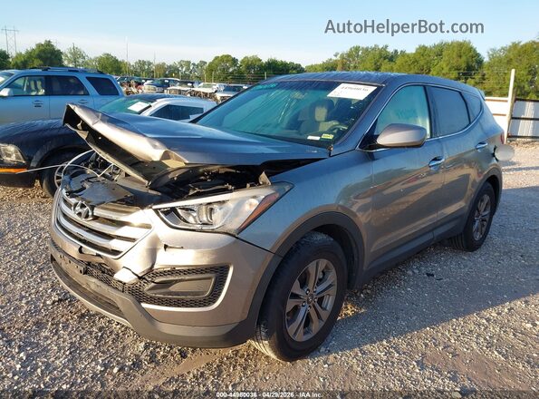 5XYZT3LB5GG314342 2016 HYUNDAI SANTA FE SPORT Gray Առջևի ձախ երեք քառորդ տեսարան