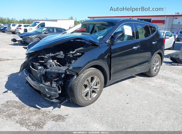 5XYZT3LB6GG326757 2016 HYUNDAI SANTA FE SPORT Black Передня ліва чверть