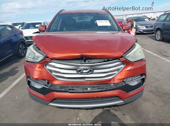 5XYZU3LB5HG417792 2017 HYUNDAI SANTA FE SPORT Orange Սարքավորումների վահանակի տեսք