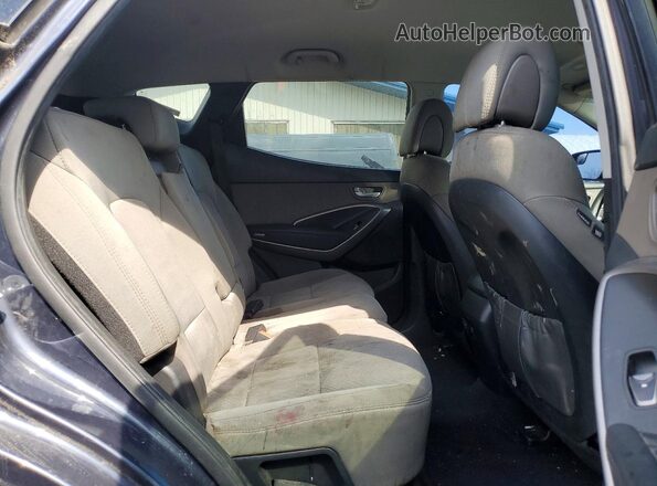 5XYZUDLB9GG357441 2016 HYUNDAI SANTA Угольный Вид задней части салона