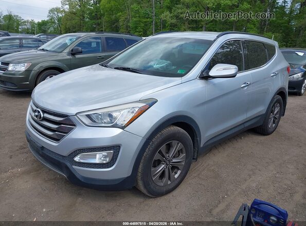5XYZUDLBXGG319975 2016 HYUNDAI SANTA FE SPORT Silver Առջևի ձախ երեք քառորդ տեսարան