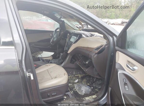 5XYZW4LA4JG530789 2018 HYUNDAI SANTA FE SPORT Gray Vista interior delantera