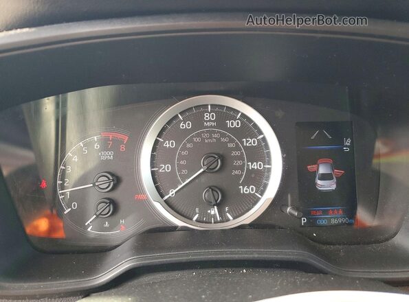 5YFEPMAE1MP180927 2021 TOYOTA LL Red Вид щитка приладів