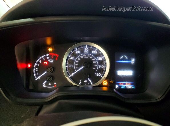 5YFEPRAE3LP074135 2020 TOYOTA LL Red Instrument cluster view