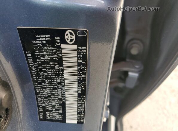 5YFEPRAE5LP020819 2020 TOYOTA LL Синий Вид наклейки с VIN-кодом