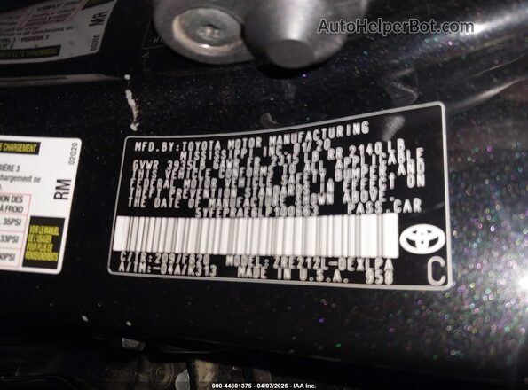 5YFEPRAE6LP100663 2020 TOYOTA LL Black Vista del compartimento del motor