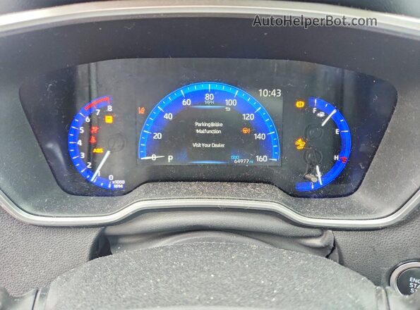 5YFFPMAE4MP162944 2021 TOYOTA LL Blue Instrument cluster view