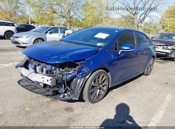 5YFS4MCE2NP127714 2022 TOYOTA LL Blue Առջևի ձախ երեք քառորդ տեսարան