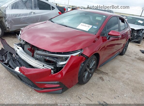 5YFS4MCE2SP226898 2025 TOYOTA LL Burgundy Առջևի ձախ երեք քառորդ տեսարան