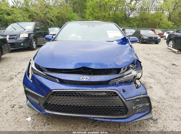 5YFS4MCE5MP073145 2021 TOYOTA LL Blue Instrument cluster view