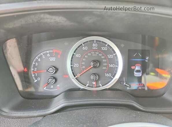 5YFS4MCE7MP091274 2021 TOYOTA LL Black Вид щитка приладів