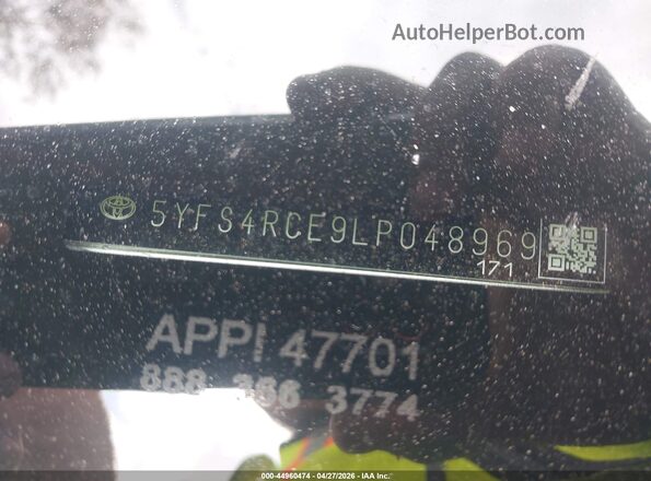 5YFS4RCE9LP048969 2020 TOYOTA LL Серебряный Вид подкапотного пространства