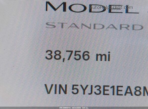 5YJ3E1EA8MF062159 2021 TESLA MODEL 3 White 