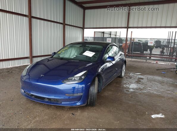 5YJ3E1EA8PF554369 2023 TESLA MODEL 3 Blue 