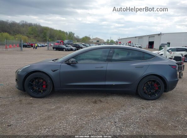 5YJ3E1EB0KF520685 2019 TESLA MODEL 3 Gray Սալոնի 360 աստիճան տեսք
