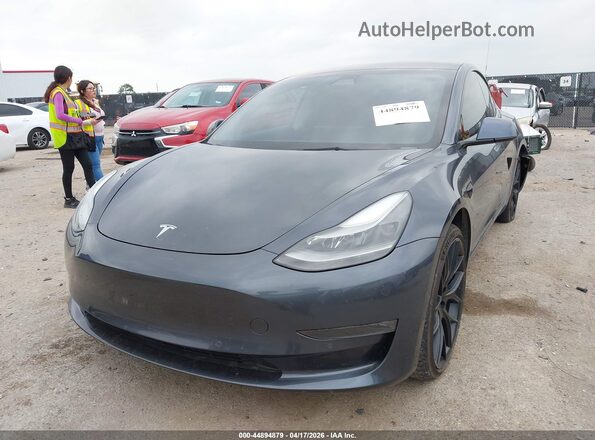 5YJ3E1EB0MF087792 2021 TESLA MODEL 3 Gray Przód lewy
