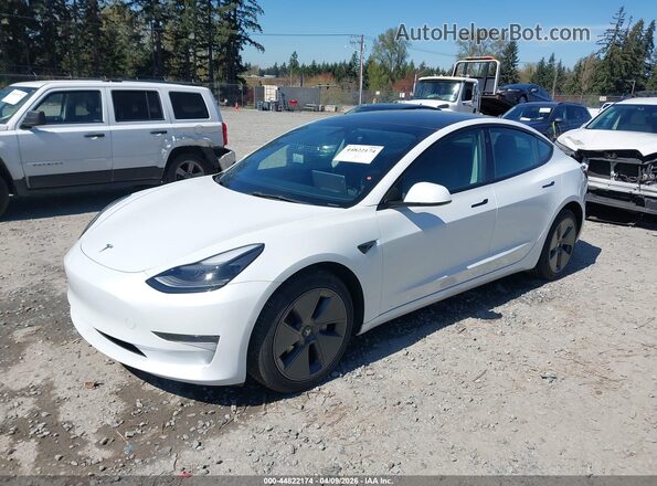 5YJ3E1EB2NF342136 2022 TESLA MODEL 3 White 