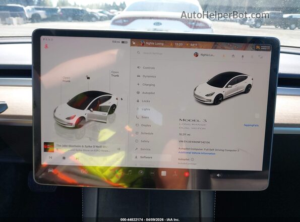 5YJ3E1EB2NF342136 2022 TESLA MODEL 3 White 