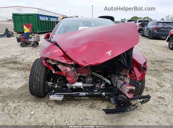 5YJ3E1EB3RF843249 2024 TESLA MODEL 3 Red უკანა სალონის ხედი