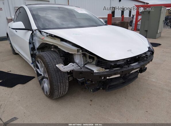 5YJ3E1EB3SF932910 2025 TESLA MODEL 3 White Vista frontal