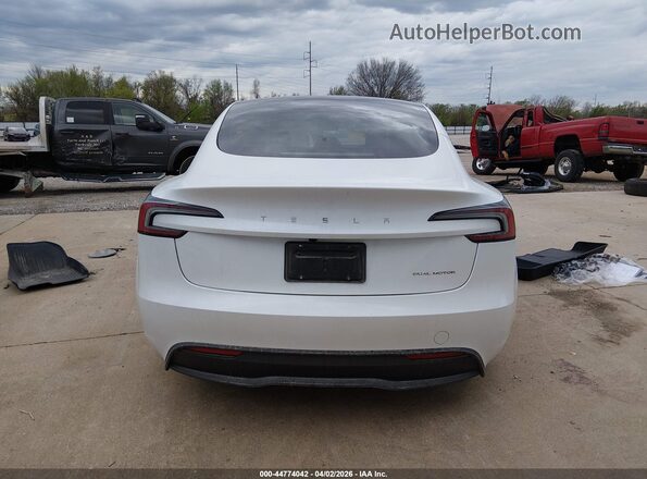 5YJ3E1EB3SF932910 2025 TESLA MODEL 3 White 