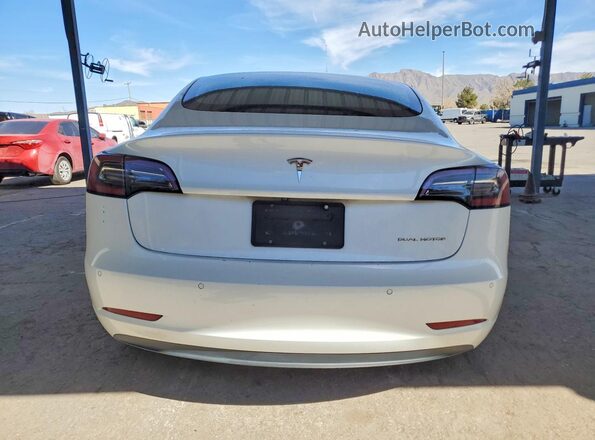 5YJ3E1EB5KF512341 2019 TESLA MODEL White Vista trasera