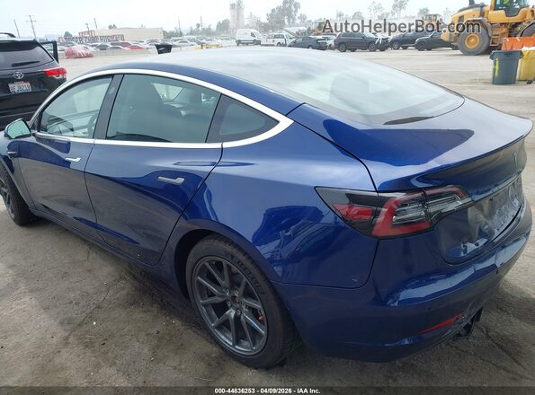 5YJ3E1EB5LF717403 2020 TESLA MODEL 3 Blue Rear left