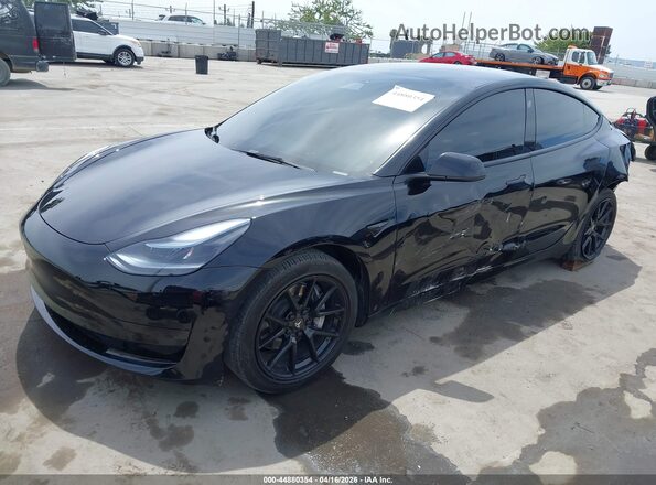 5YJ3E1EB8NF160909 2022 TESLA MODEL 3 Black Front left