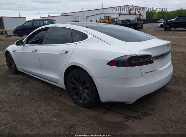 5YJSA1E25JF292205 2018 TESLA MODEL S Белый Задняя левая четверть