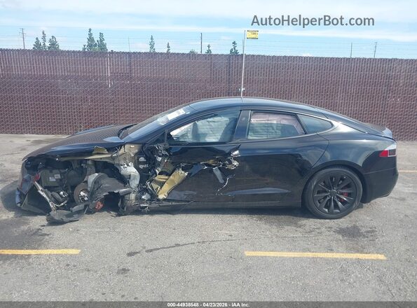 5YJSA1E25KF307366 2019 TESLA MODEL S Black უკანა სალონის ხედი