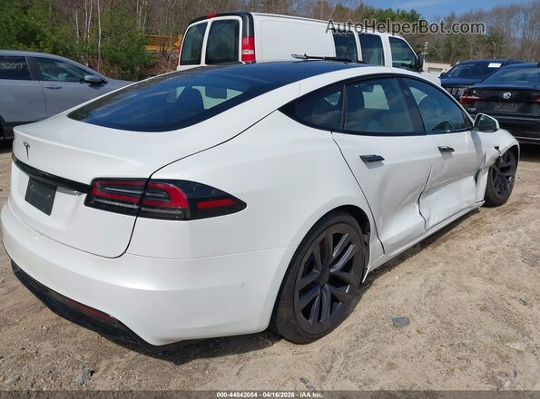 5YJSA1E53NF478129 2022 TESLA MODEL S White Tył prawy