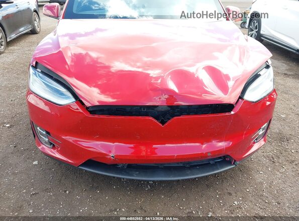 5YJXCAE24HF040214 2017 TESLA MODEL X Красный Вид спереди