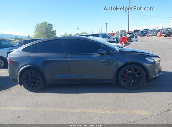 5YJXCAE43GFS00745 2016 TESLA MODEL X Серый Вид задней части салона