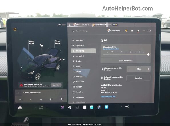 5YJYGDED6MF163096 2021 TESLA MODEL Y Черный 