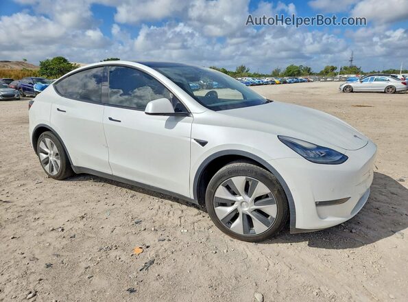 5YJYGDEDXMF133308 2021 TESLA MODEL Белый Передняя правая четверть