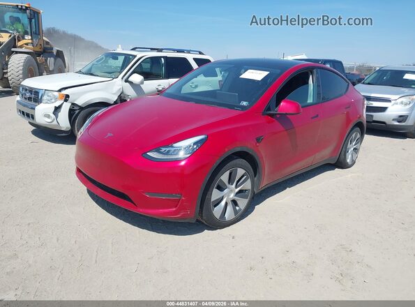 5YJYGDEE1MF083682 2021 TESLA MODEL Y Red Przód lewy
