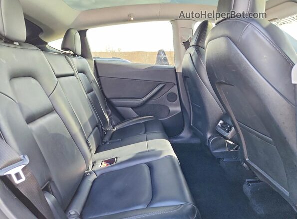 5YJYGDEE1MF267181 2021 TESLA MODEL Белый Вид задней части салона
