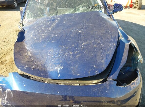 5YJYGDEE1MF293974 2021 TESLA MODEL Y Синий Вид сзади