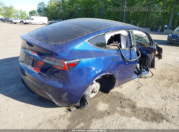 5YJYGDEE1MF293974 2021 TESLA MODEL Y Синий Задняя правая четверть