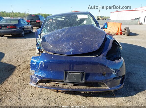 5YJYGDEE1MF293974 2021 TESLA MODEL Y Синий Вид панели приборов