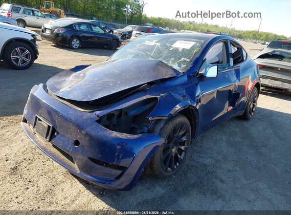 5YJYGDEE1MF293974 2021 TESLA MODEL Y Синий Передняя левая четверть