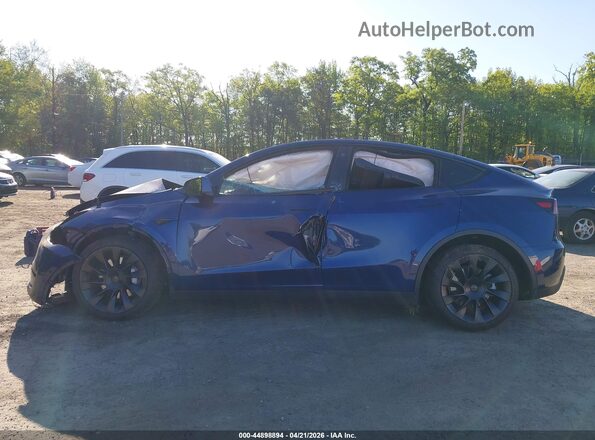 5YJYGDEE1MF293974 2021 TESLA MODEL Y Синий Вид задней части салона