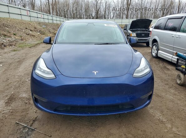 5YJYGDEE3MF114883 2021 TESLA MODEL Blue Front view
