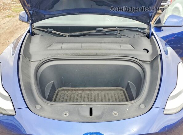 5YJYGDEE3MF114883 2021 TESLA MODEL Blue Rear interior view