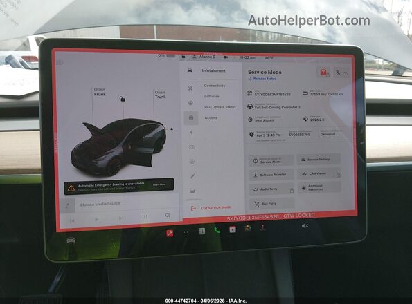 5YJYGDEE3MF184528 2021 TESLA MODEL Y Серый Вид задних сидений