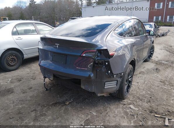 5YJYGDEE3MF184528 2021 TESLA MODEL Y Серый Задняя правая четверть