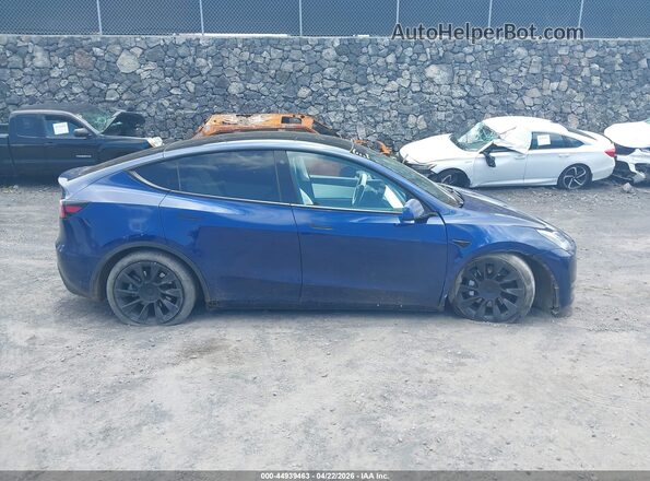 5YJYGDEE4MF198664 2021 TESLA MODEL Y Blue Вид задньої частини салону