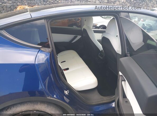 5YJYGDEE4MF198664 2021 TESLA MODEL Y Blue Вид наклейки з VIN-кодом
